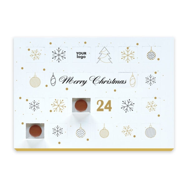 Logo trade business gifts image of: Christmas Advent Calendar with chocolate