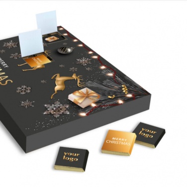 Logo trade promotional giveaways image of: Christmas Advent Calendar with chocolate, two sided