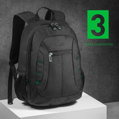 Logo trade promotional giveaway photo of: Backpack City 15", black/green