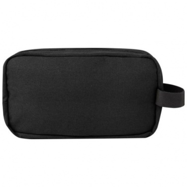Logotrade promotional gift image of: Joey GRS recycled canvas travel accessory pouch bag 3,5 l, black