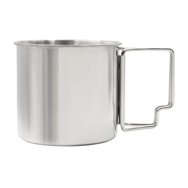 Logo trade promotional merchandise picture of: Steel mug, 350 ml, silver