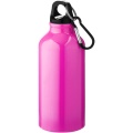 Oregon 400 ml aluminium water bottle with carabiner, Neon pink