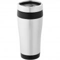 Elwood 410 ml insulated tumbler, Silver / Solid black