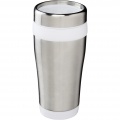 Elwood 410 ml insulated tumbler, Silver / White