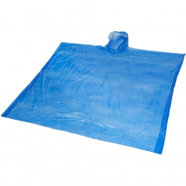 Logo trade advertising product photo of: Ziva disposable rain poncho with storage pouch