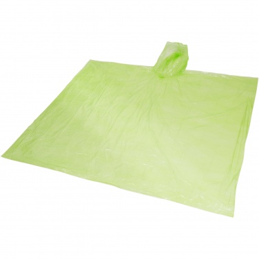 Logo trade promotional items picture of: Ziva disposable rain poncho with storage pouch