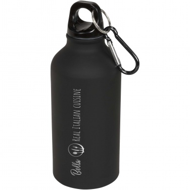 Logotrade promotional giveaway picture of: Oregon 400 ml matte water bottle with carabiner