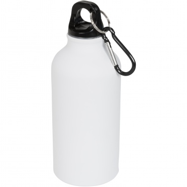 Logotrade promotional giveaway picture of: Oregon 400 ml matte water bottle with carabiner