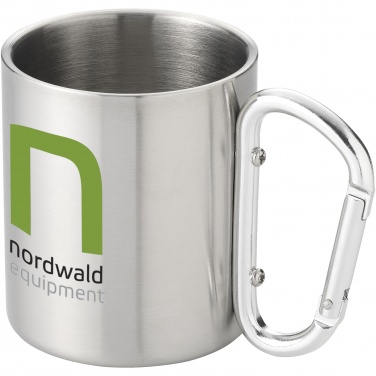 Logo trade promotional item photo of: Alps 200 ml insulated mug with carabiner