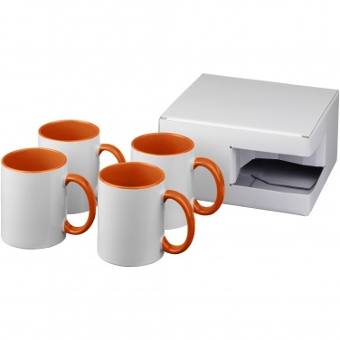 Logotrade promotional giveaway picture of: Ceramic sublimation mug 4-pieces gift set