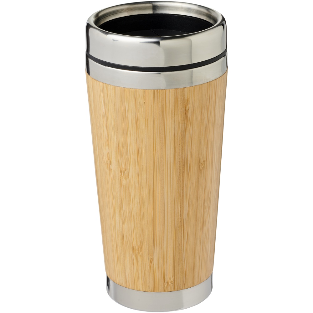 Logo trade promotional gifts picture of: Bambus 450 ml tumbler with bamboo outer