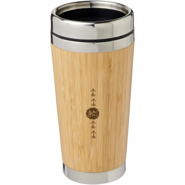 Logotrade business gift image of: Bambus 450 ml tumbler with bamboo outer