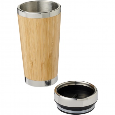 Logotrade promotional merchandise image of: Bambus 450 ml tumbler with bamboo outer