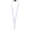 Lago lanyard with break-away closure, White