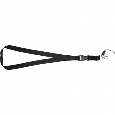 Logo trade corporate gifts image of: Sagan phone holder lanyard with detachable buckle