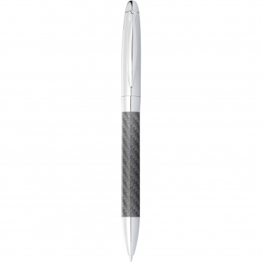 Logo trade promotional products image of: Winona ballpoint pen with carbon fibre details