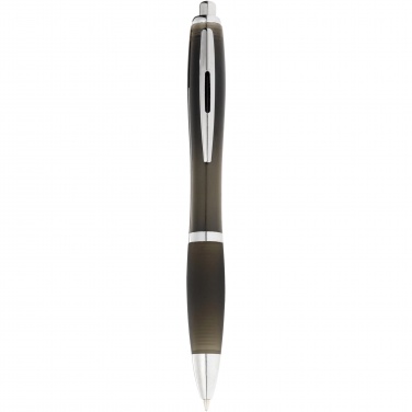 Logo trade business gift photo of: Nash ballpoint pen coloured barrel and black grip