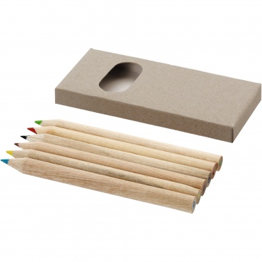 Logo trade business gift photo of: Ayola 6-piece coloured pencil set