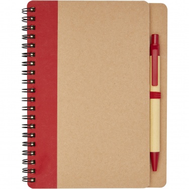 Logo trade promotional gifts image of: Priestly recycled notebook with pen