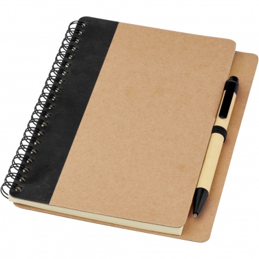 Logo trade corporate gifts image of: Priestly recycled notebook with pen