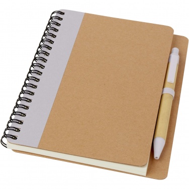 Logotrade promotional giveaways photo of: Priestly recycled notebook with pen