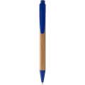 Borneo bamboo ballpoint pen, Natural / Royal blue