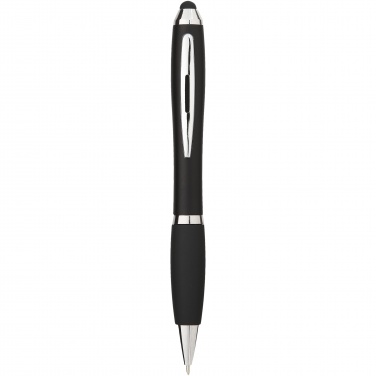 Logotrade promotional items photo of: Nash coloured stylus ballpoint pen with black grip