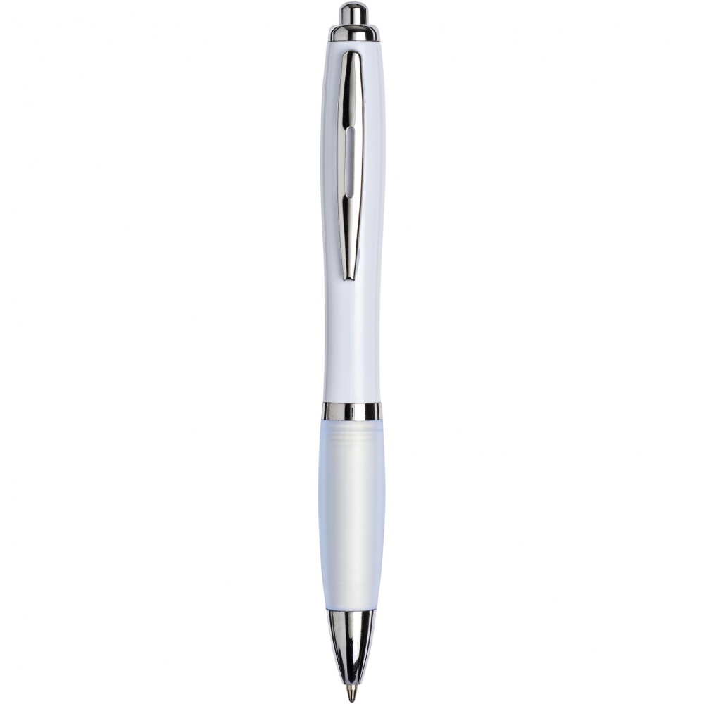 Logo trade promotional products image of: Nash ballpoint pen with coloured barrel and grip