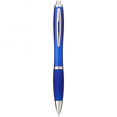 Logo trade advertising product photo of: Nash ballpoint pen with coloured barrel and grip