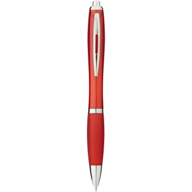 Logo trade business gift photo of: Nash ballpoint pen with coloured barrel and grip