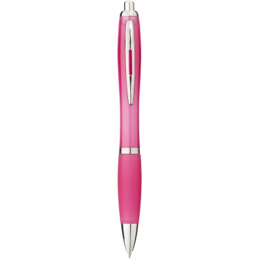 Logo trade promotional items picture of: Nash ballpoint pen with coloured barrel and grip