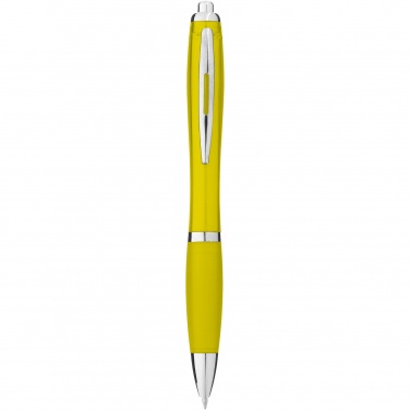 Logo trade promotional merchandise picture of: Nash ballpoint pen with coloured barrel and grip