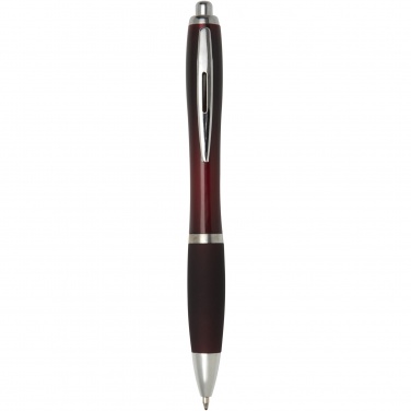 Logo trade promotional product photo of: Nash ballpoint pen with coloured barrel and grip