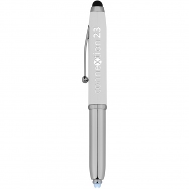 Logo trade promotional products image of: Xenon stylus ballpoint pen with LED light