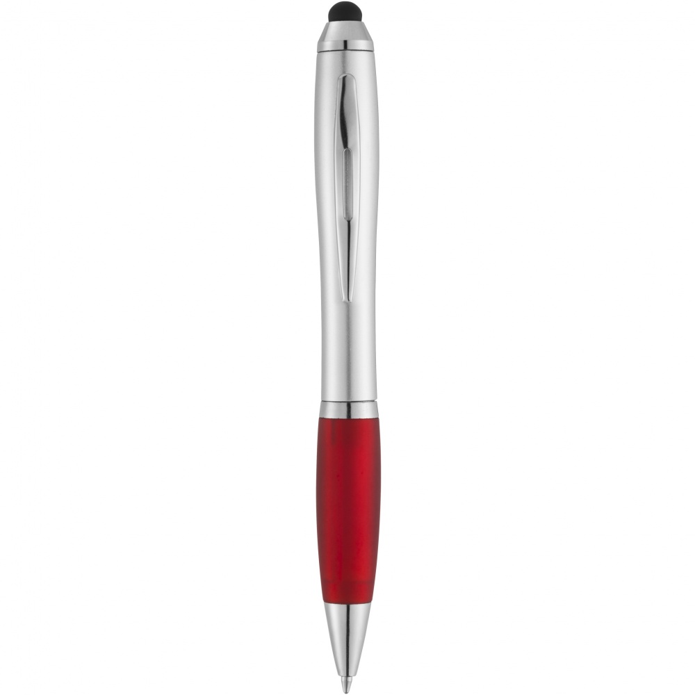 Logo trade corporate gifts picture of: Nash stylus ballpoint with coloured grip