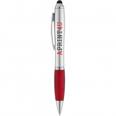 Logotrade promotional item picture of: Nash stylus ballpoint with coloured grip