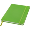 Spectrum A5 hard cover notebook, Lime green