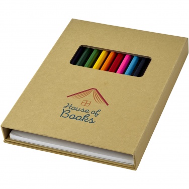 Logotrade corporate gift picture of: Pablo colouring set with drawing paper