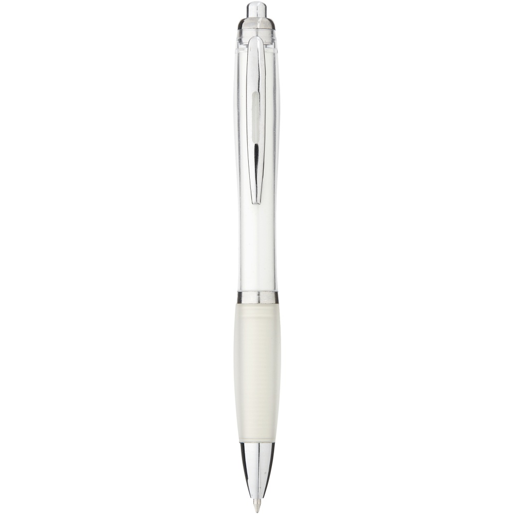 Logo trade promotional items image of: Nash ballpoint pen coloured barrel and grip