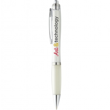 Logo trade promotional gifts image of: Nash ballpoint pen coloured barrel and grip