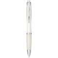 Nash ballpoint pen coloured barrel and grip, White