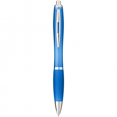 Logo trade promotional merchandise image of: Nash ballpoint pen coloured barrel and grip