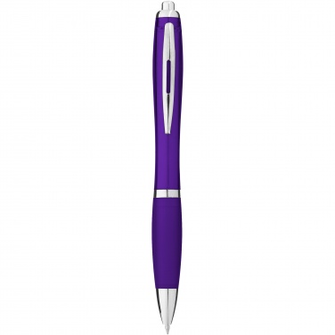 Logo trade corporate gifts image of: Nash ballpoint pen coloured barrel and grip