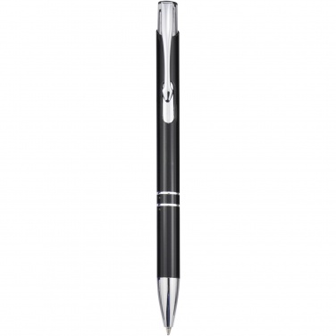 Logo trade promotional products picture of: Moneta aluminium click ballpoint pen (blue ink)