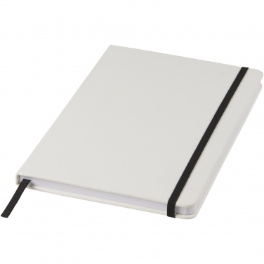 Logotrade promotional products photo of: Spectrum A5 white notebook with coloured strap