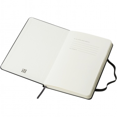 Logo trade business gift photo of: Moleskine Classic M hard cover notebook - ruled