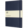 Moleskine Classic XL soft cover notebook - ruled, Sapphire blue