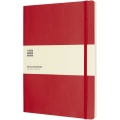 Moleskine Classic XL soft cover notebook - ruled, Scarlet red