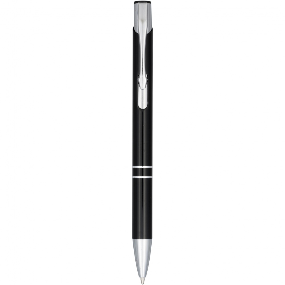 Logo trade promotional gifts image of: Moneta anodized aluminium click ballpoint pen