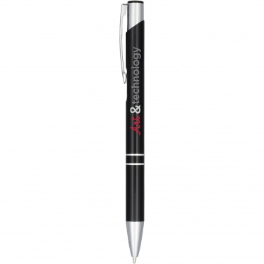 Logotrade promotional merchandise picture of: Moneta anodized aluminium click ballpoint pen